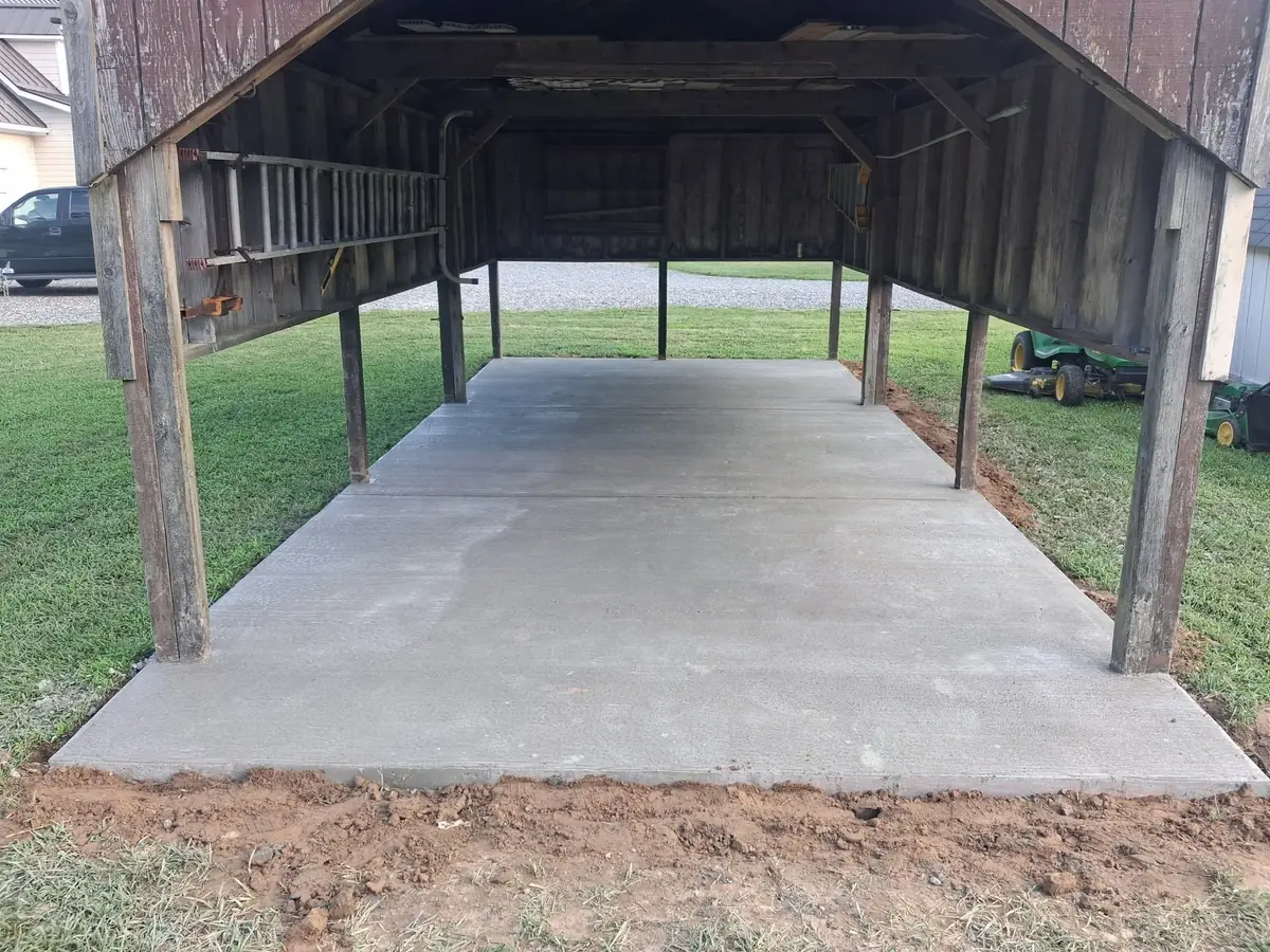 Concrete pad and slab project, photo 6 of 13