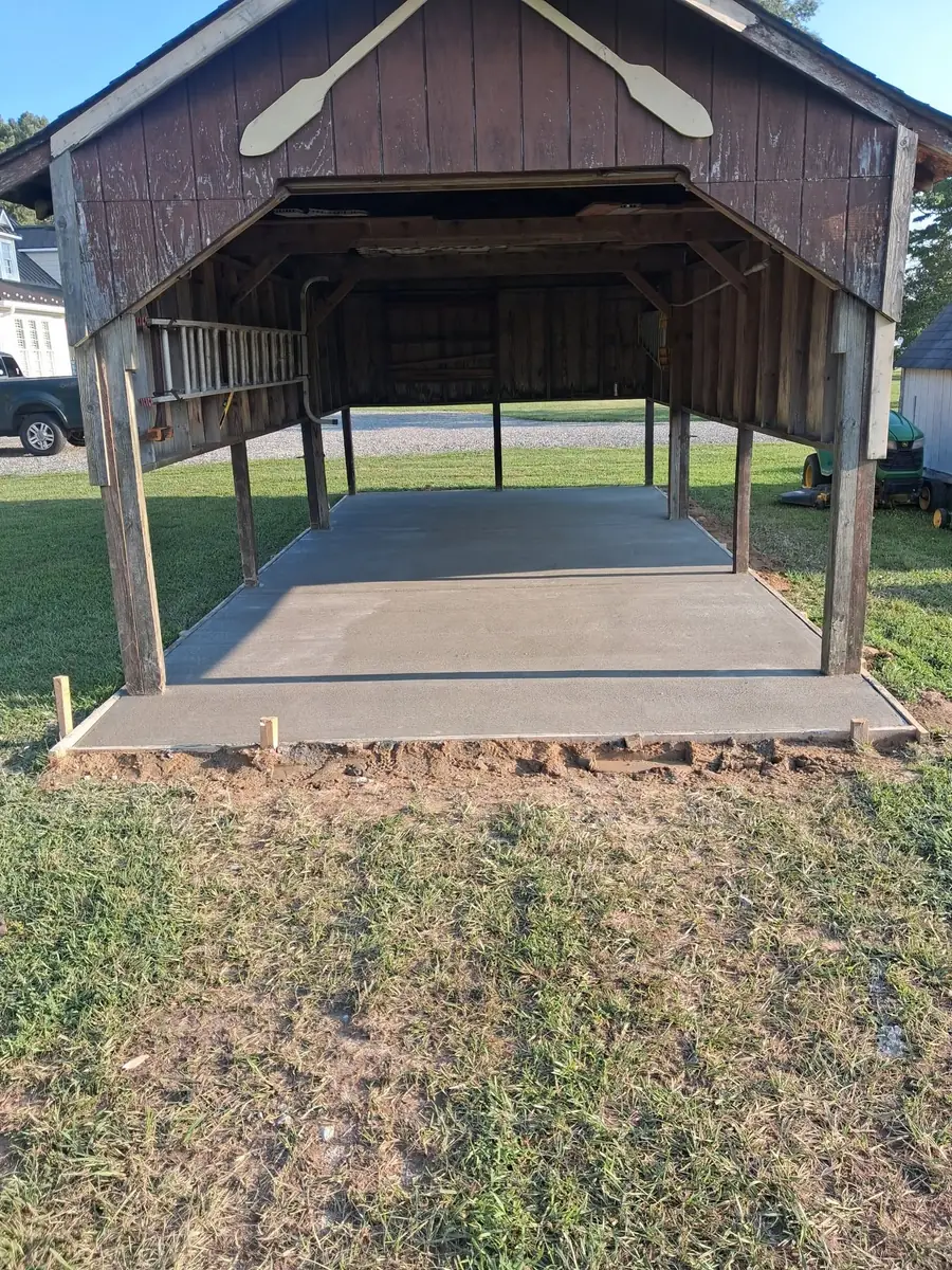 Concrete pad and slab project, photo 8 of 13