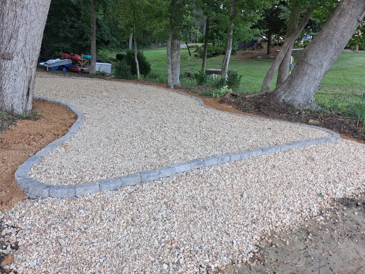 Lakeside clearing and gravel outdoor area, photo 2 of 21