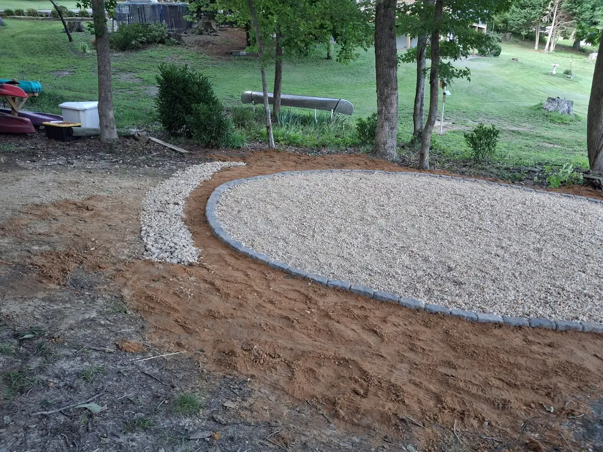 Lakeside clearing and gravel outdoor area, photo 4 of 21