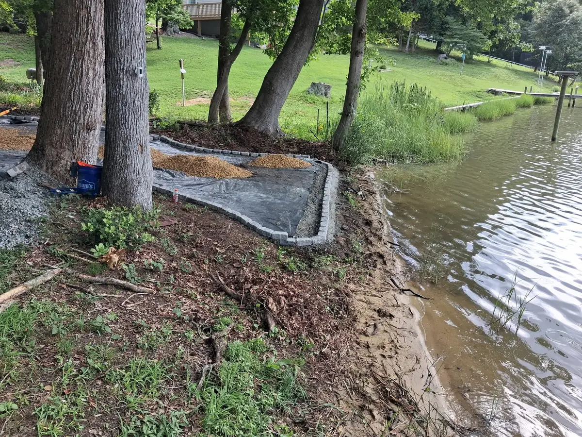Lakeside clearing and gravel outdoor area, photo 6 of 21