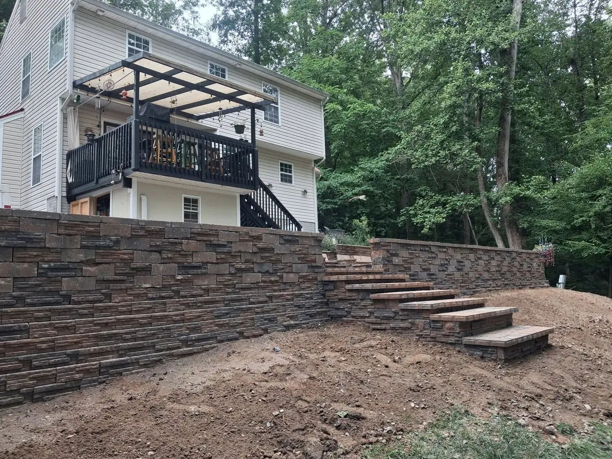Paver patio, retaining wall, and steps project, photo 16 of 16