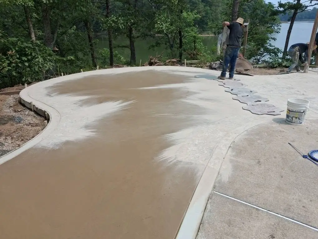 Pool deck construction, photo 6 of 8