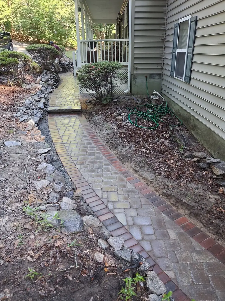 Brick and paver walkway rebuild, photo 2 of 18