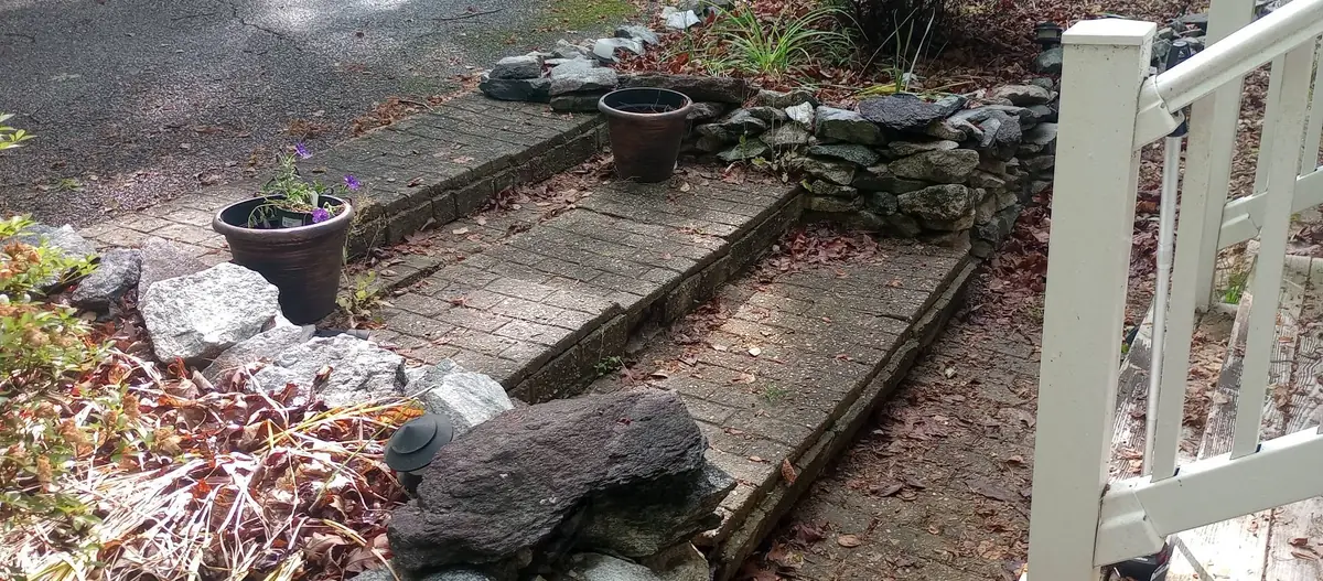 Brick and paver walkway rebuild, photo 12 of 18