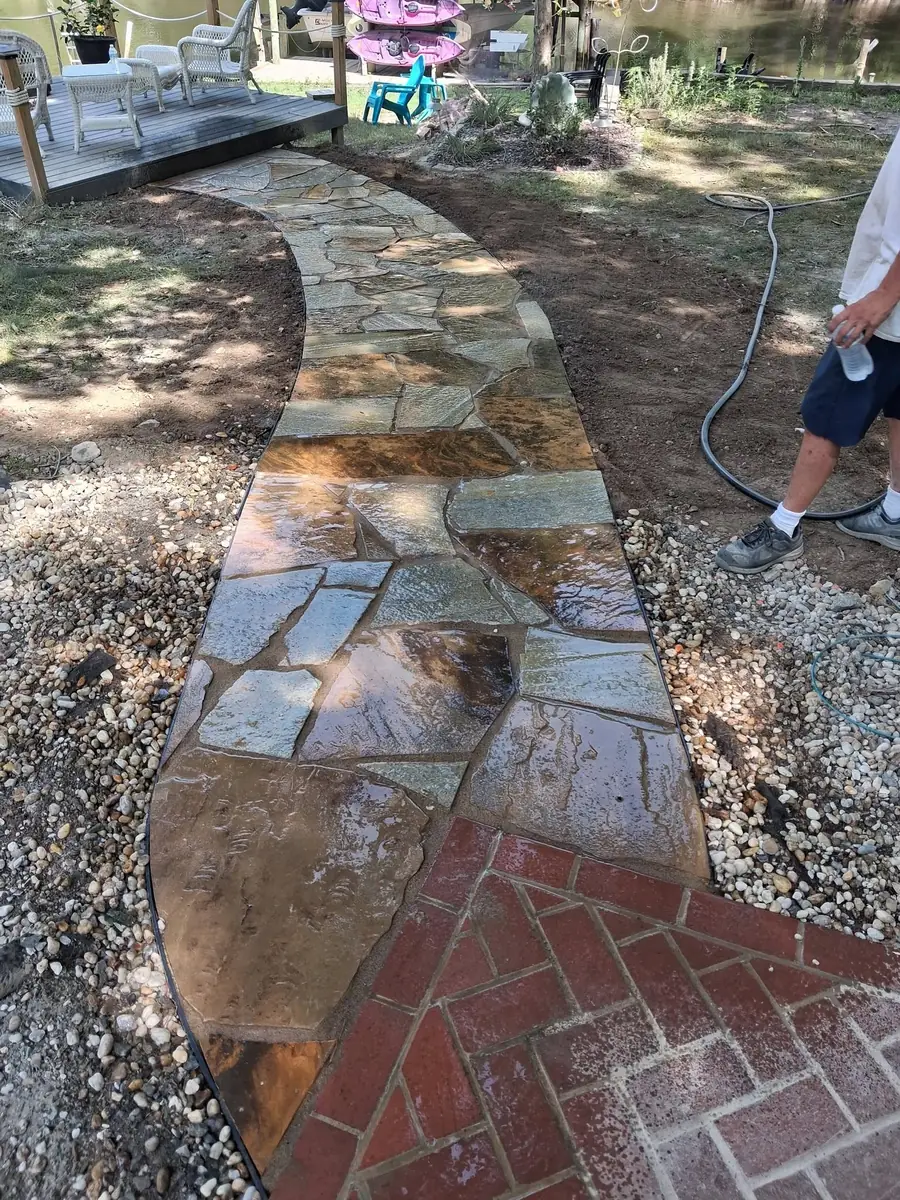 Brick and paver walkway rebuild, photo 18 of 18
